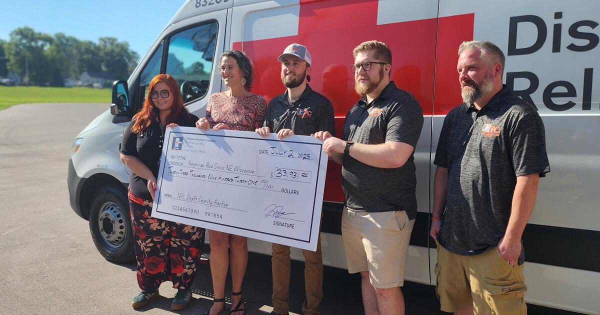 Red Cross receives nearly $34k donation from auctioned NFL Draft items