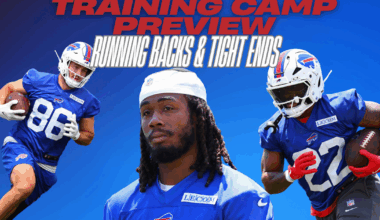 Running backs and tight ends