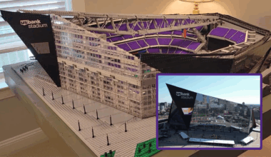 Vikings superfan builds U.S. Bank Stadium out of Legos