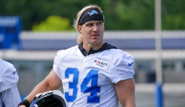 Alex Anzalone ‘disappointed’ by contract situation, wants to retire a Lion
