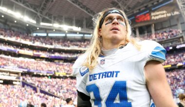 Alex Anzalone update: Lions LB dealing with hamstring injury
