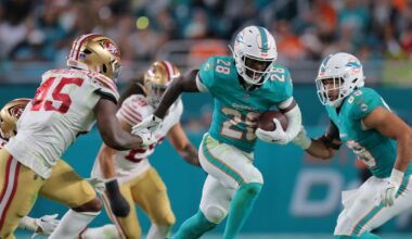 De’Von Achane not ranked as top-10 running back by NFL insiders