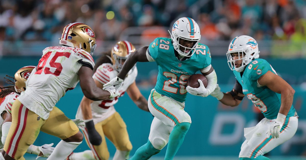 De’Von Achane not ranked as top-10 running back by NFL insiders