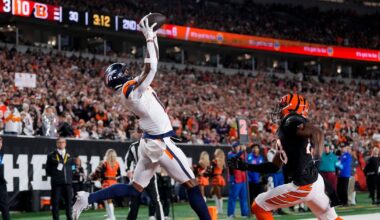 Who scores the most touchdowns for the Denver Broncos in 2025?