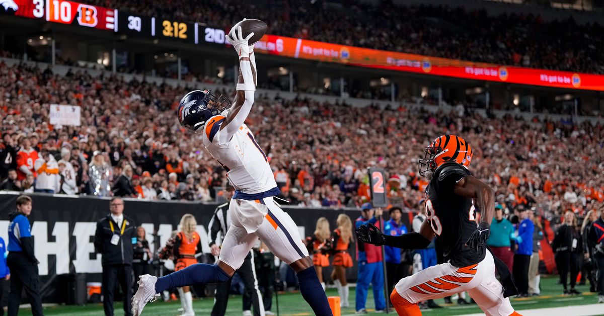 Who scores the most touchdowns for the Denver Broncos in 2025?