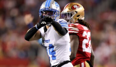 Where does Amon-Ra St. Brown rank among Lions all-time WRs?