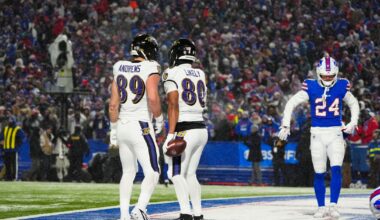 Who will lead the Ravens in receiving touchdowns in 2025?