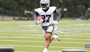 Dallas Cowboys RB’s Miles Sanders, Deuce Vaughn impress at training camp
