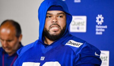 Giants’ Jermaine Eluemunor has found a home at right tackle