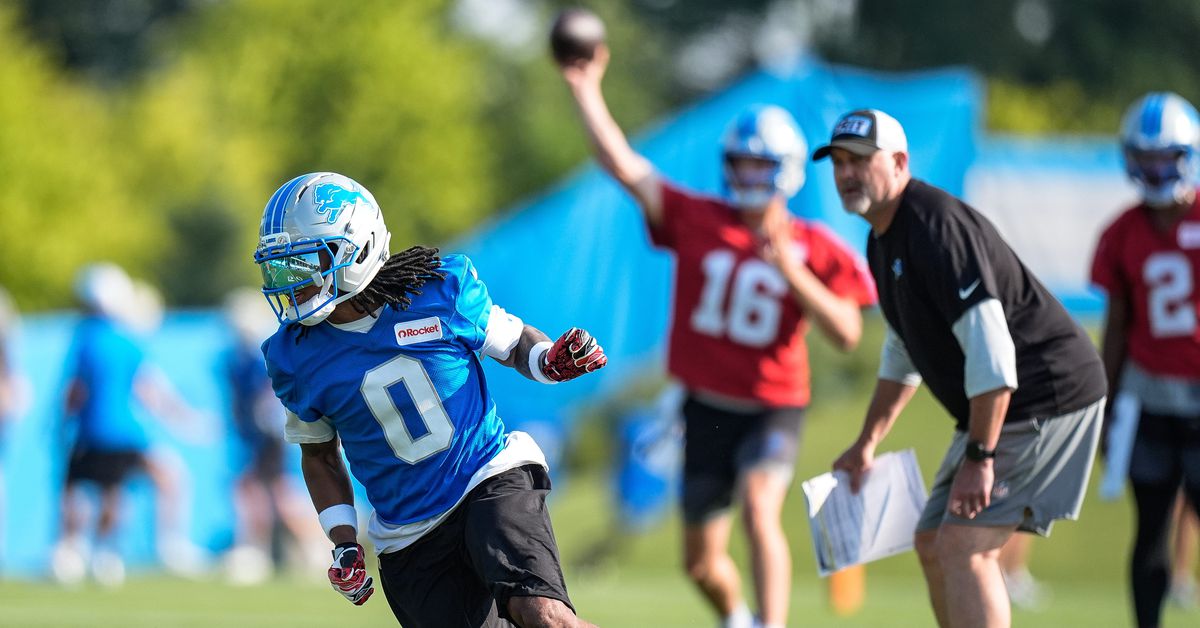What has been the most encouraging news from Lions training camp?