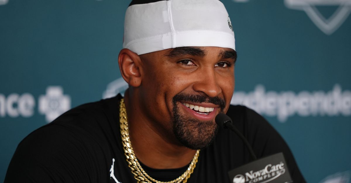 Jalen Hurts said it was surreal to see the Super Bowl ring, but that moment is behind him