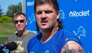 Center feeling ‘more natural’ to Detroit Lions rookie Tate Ratledge