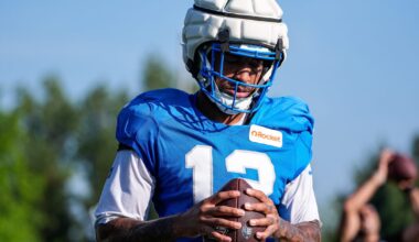 Tim Patrick still adjusting to difficulty of Detroit Lions training camp