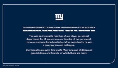 Giants mourn passing of Tim Rooney, former longtime pro personnel director