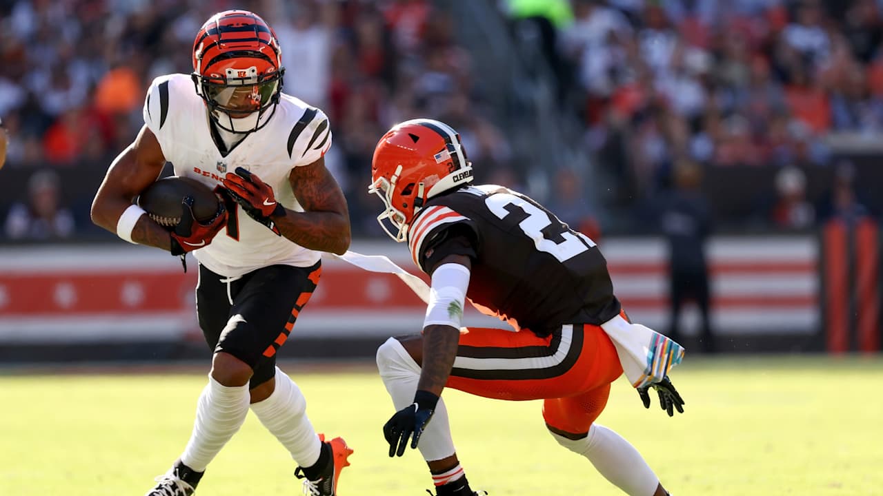 Bengals WR Ja'Marr Chase quickly tabs Browns rival Denzel Ward as 'easy' choice for toughest CB he's faced