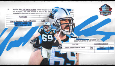 The Panthers traded a sixth-round pick. Jared Allen received the "fun" back in football