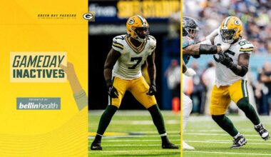 DL Devonte Wyatt in, LB Quay Walker out in Jacksonville