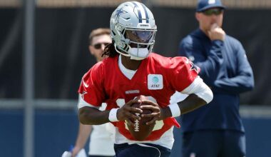 Joe Milton getting acclimated to Cowboys offense, working with Dak Prescott