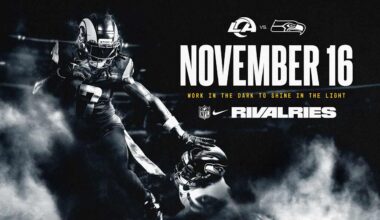 NFL and Nike Launch 'Rivalries' Program to celebrate division matchups; Rams to debut new uniform at home game against the Seattle Seahawks on November 16
