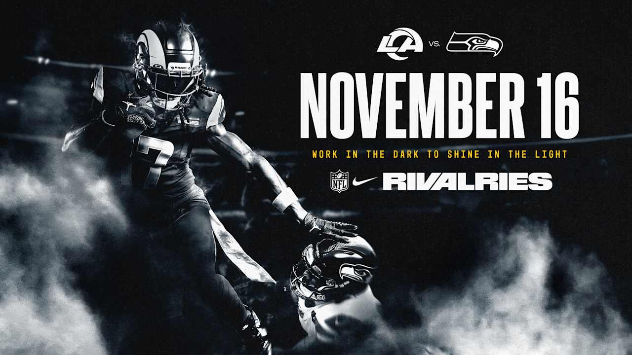 NFL and Nike Launch 'Rivalries' Program to celebrate division matchups; Rams to debut new uniform at home game against the Seattle Seahawks on November 16