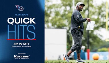 Quick Hits on the Titans After Thursday's Practice