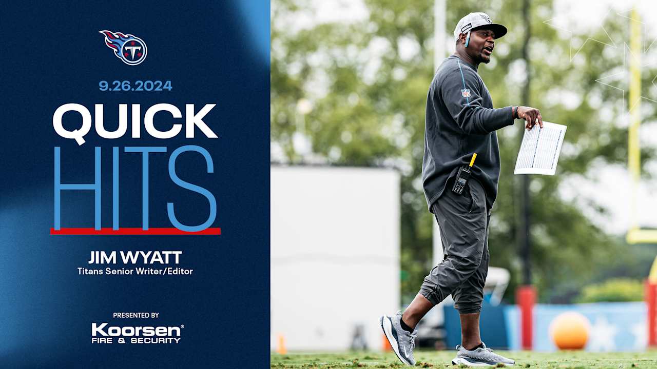 Quick Hits on the Titans After Thursday's Practice