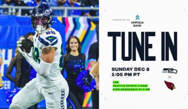 Seahawks at Cardinals On December 8, 2024