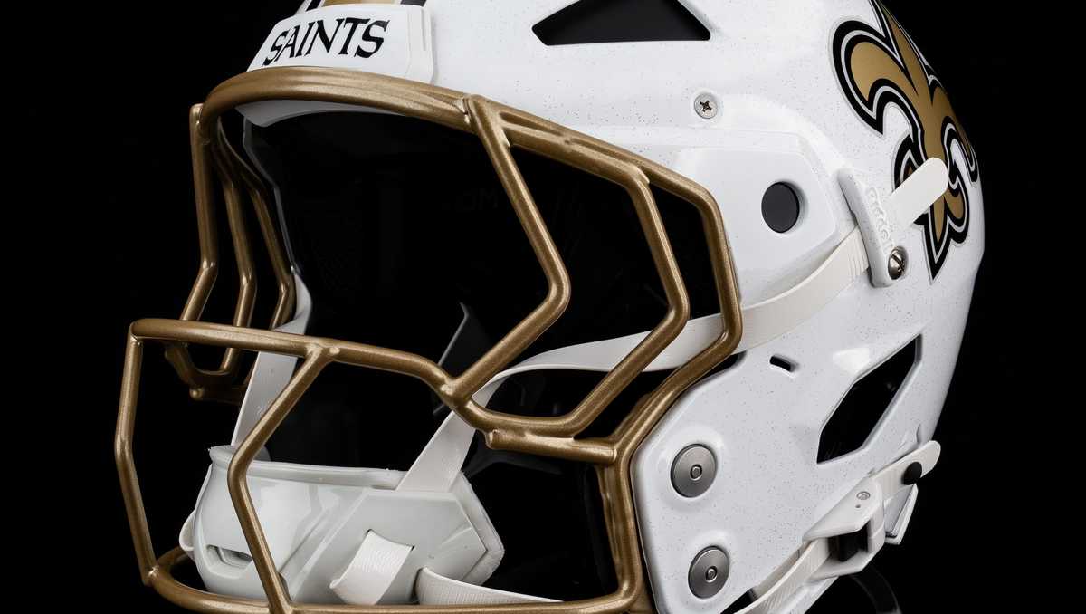 New Orleans Saints unveil new helmet for 2025 season