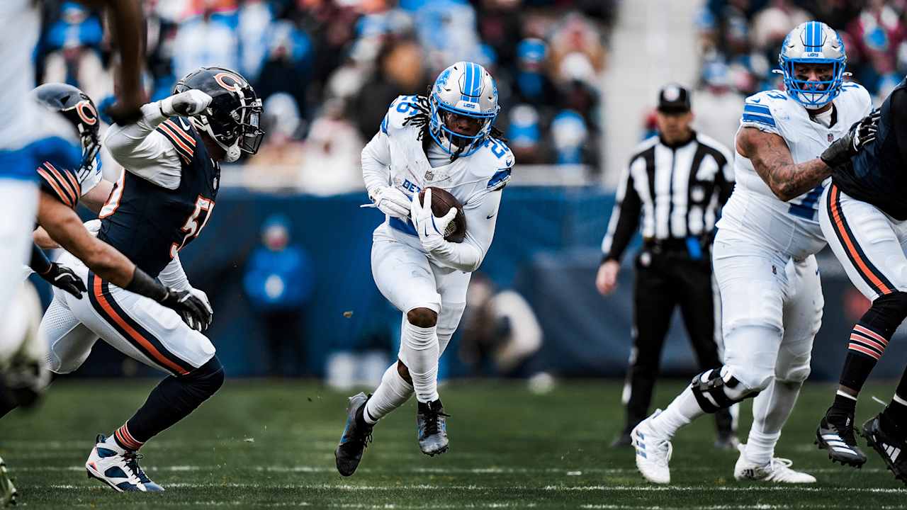 Jahmyr Gibbs carries the load for Detroit Lions' run game in win over Bears