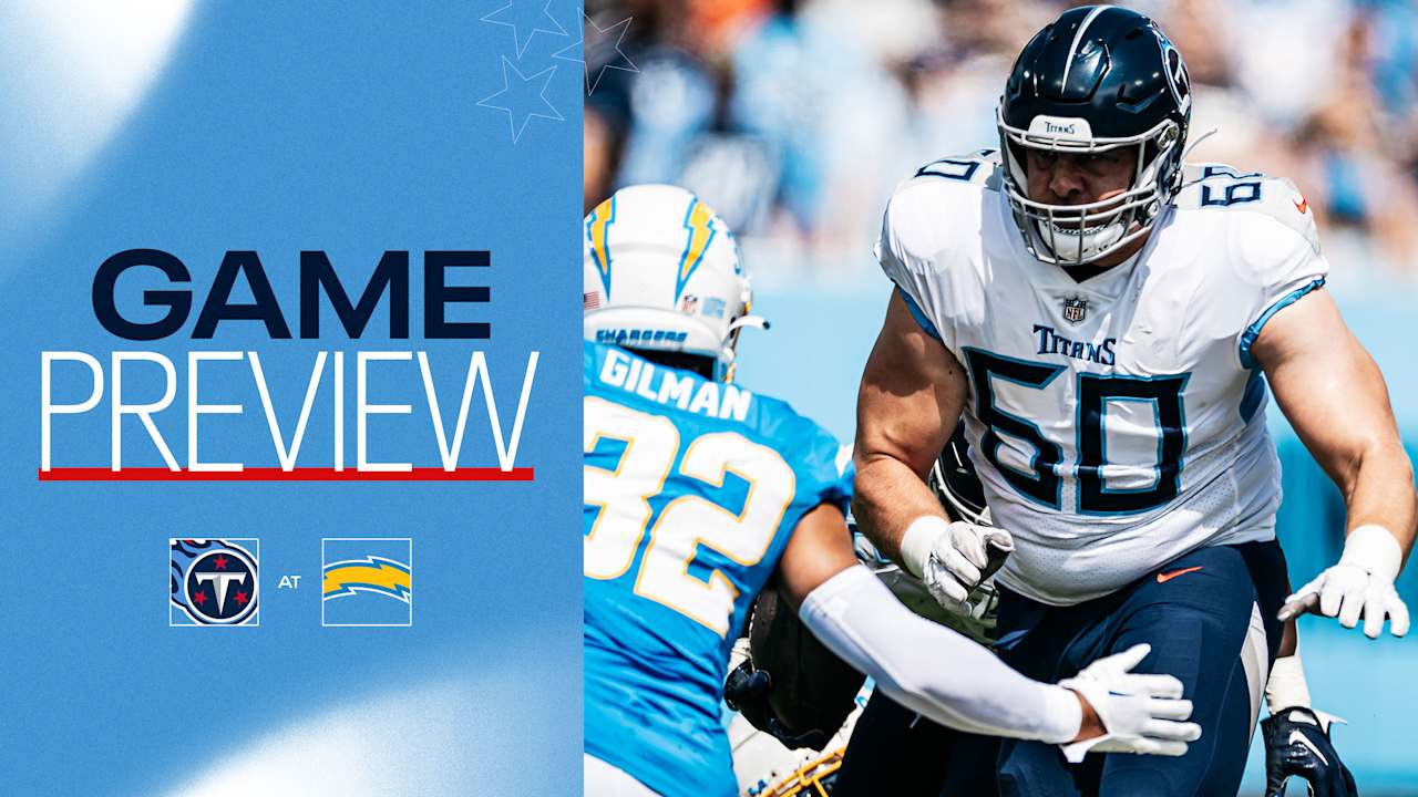 Titans, Chargers to Meet in L.A. in Late Sunday Afternoon Battle