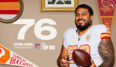 Vita Vea Ranked 76 on NFL's Top 100 Players of 2025