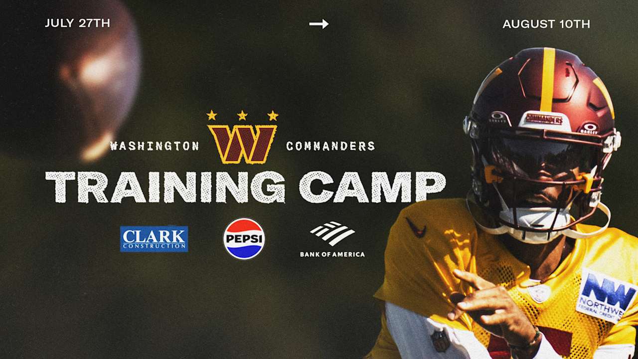 Commanders 2025 training camp dates announced