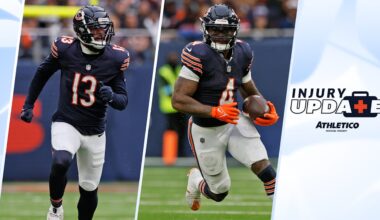 Allen, Swift questionable for Sunday's game vs. Vikings