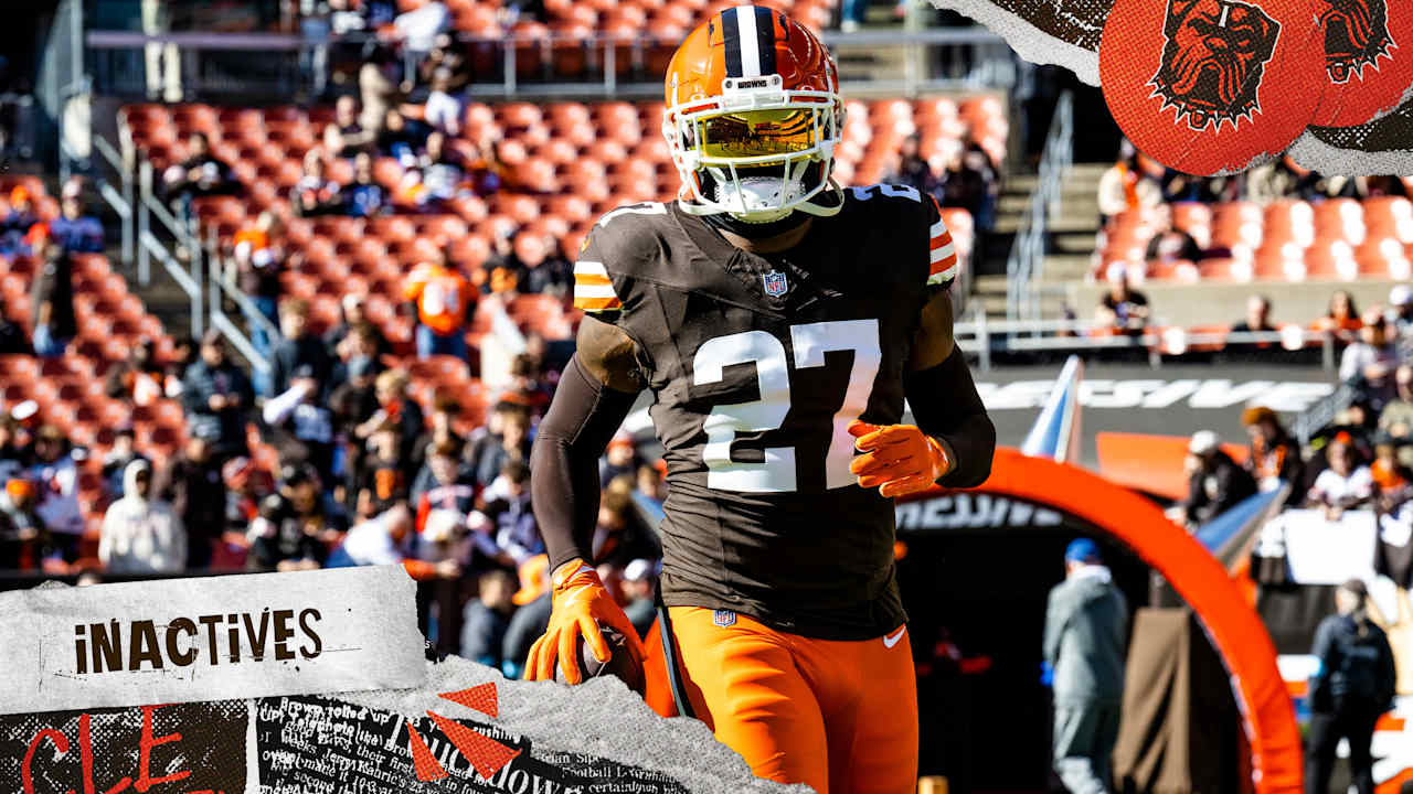 Browns announce inactives for Week 9 vs. Chargers