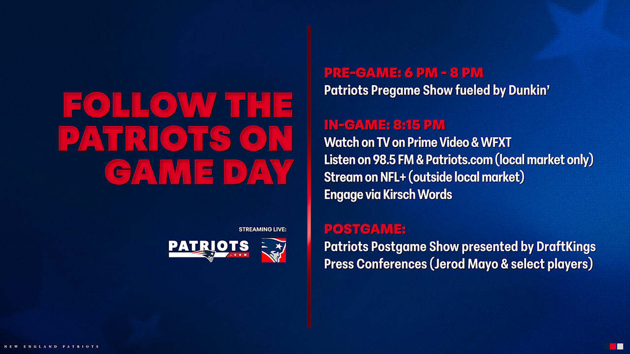 How to Watch/Listen: Patriots at Jets