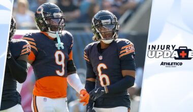 Jaquan Brisker, Kyler Gordon will not play vs. Washington Commanders