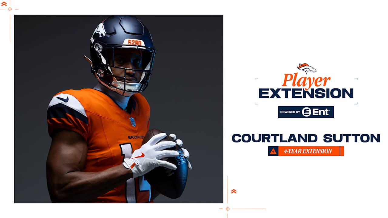 Broncos sign WR Courtland Sutton to 4-year contract extension