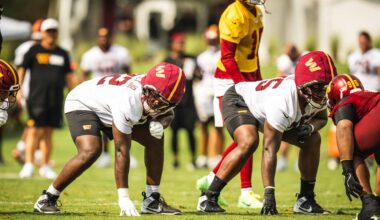 Josh Conerly finishes first week of training camp