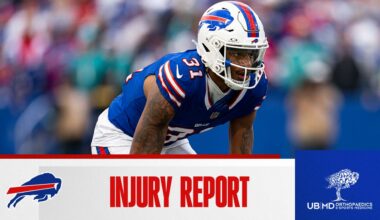 Buffalo Bills injury report at Lions