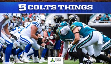 Joe Flacco meets Jaguars' challenge, defense searching for answers, Alec Pierce's reputation grows, Quenton Nelson on Will Fries' injury