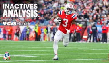 Eight of the Patriots Nine Players With Questionable Designations are Active for Sunday's Game vs. the Colts