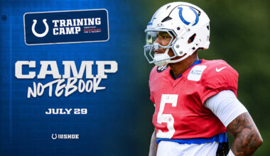 Daniel Jones, Anthony Richardson Sr. put together 'back to back really nice days' one week into Colts' quarterback competition