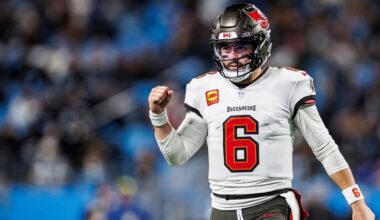 QB Baker Mayfield Reacts to Tampa Bay Buccaneers' 26-23 OT Win vs. Carolina Panthers