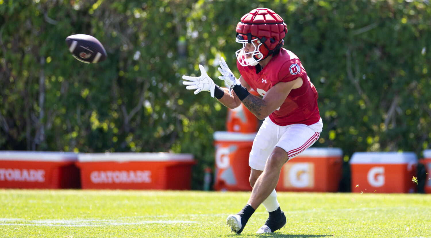 Utah football. Receiver Ryan Davis. Fall Camp 2025....