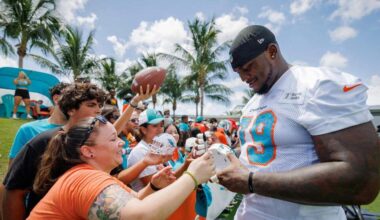 A Bayron Matos update. And Dolphins' McDaniel on Hill, Tahj Washington, Jones