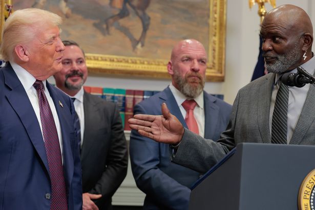 Donald Trump and Lawrence Taylor