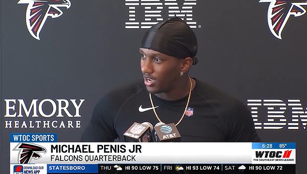 Georgia television station WTOC recently misspelled Michael Penix Jr.'s last name