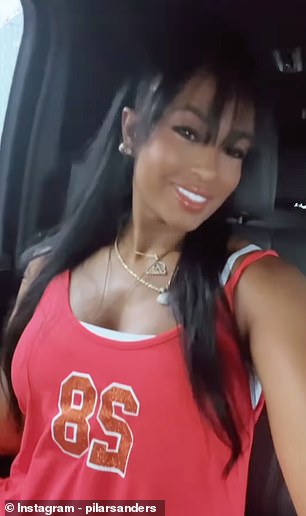 Pilar posted a series of photos and videos to her Instagram account documenting her trip