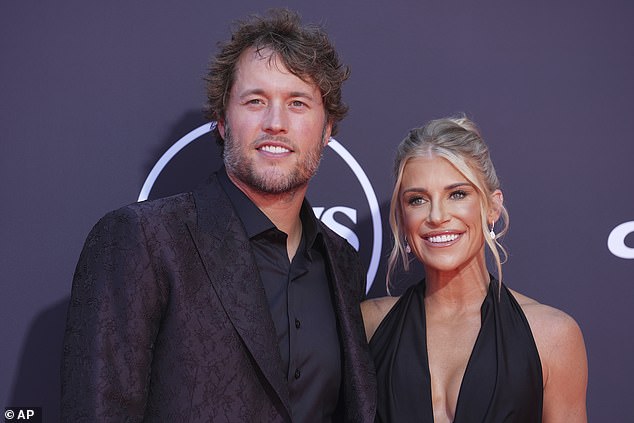 Matthew Stafford's wife Kelly replied to a wild theory that her husband had died