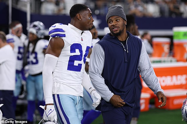 Parsons, who has not been practicing in training camp, declined to talk to media after